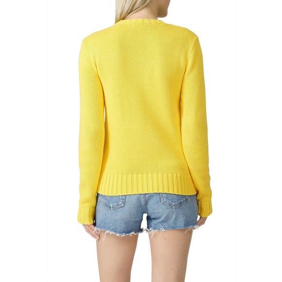 Polo Ralph Lauren Yellow Flag knit Sweater Small - Picture 4 of 7